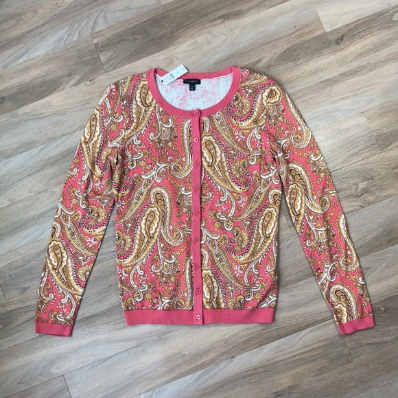 LastCall❌NWT Talbots paisley print button down top size XS - Picture 4 of 10